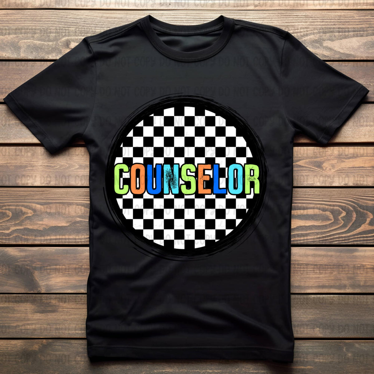 Counselor retro circle BOY 106597 DTF transfer