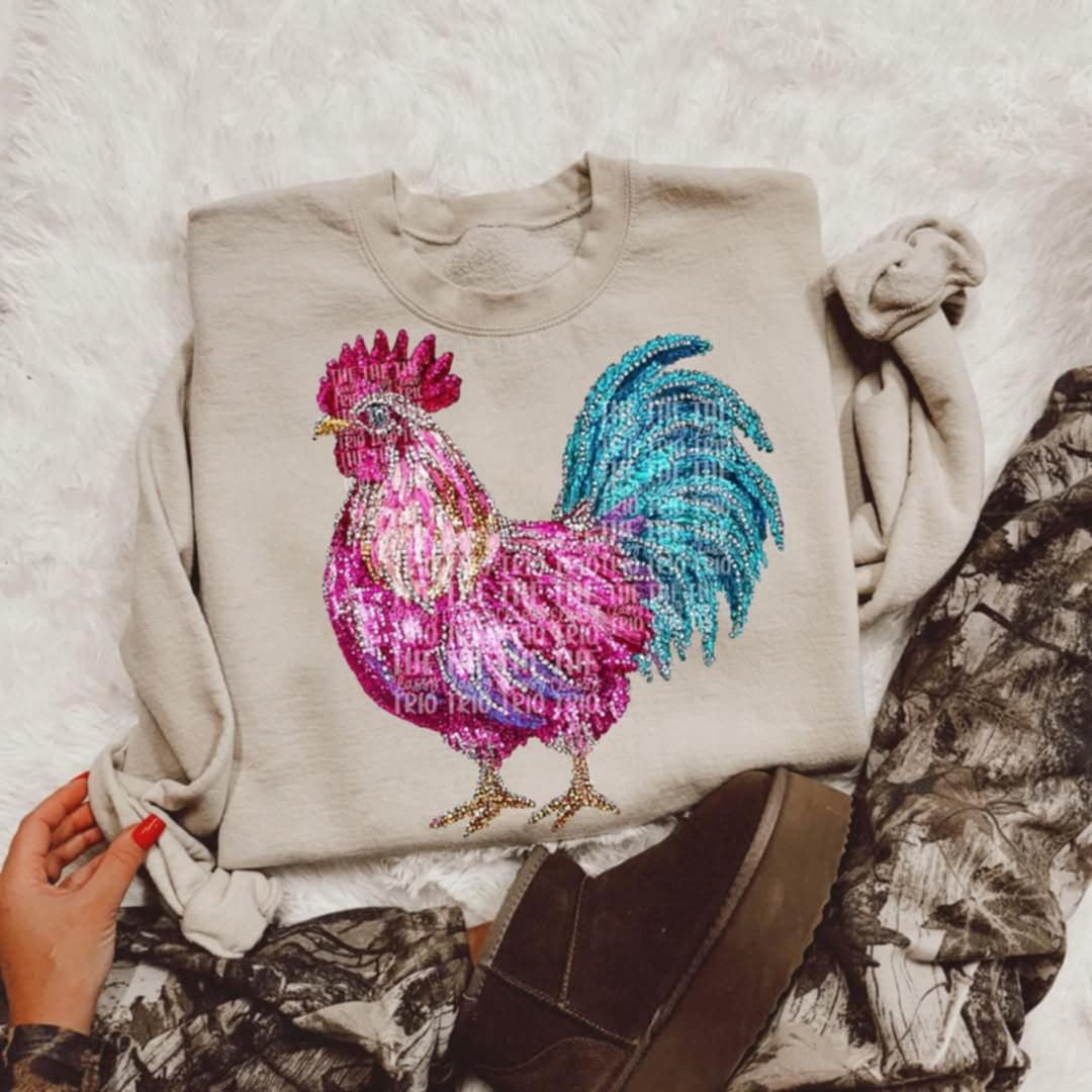 Colorful rooster (Classy) 95252 DTF transfer