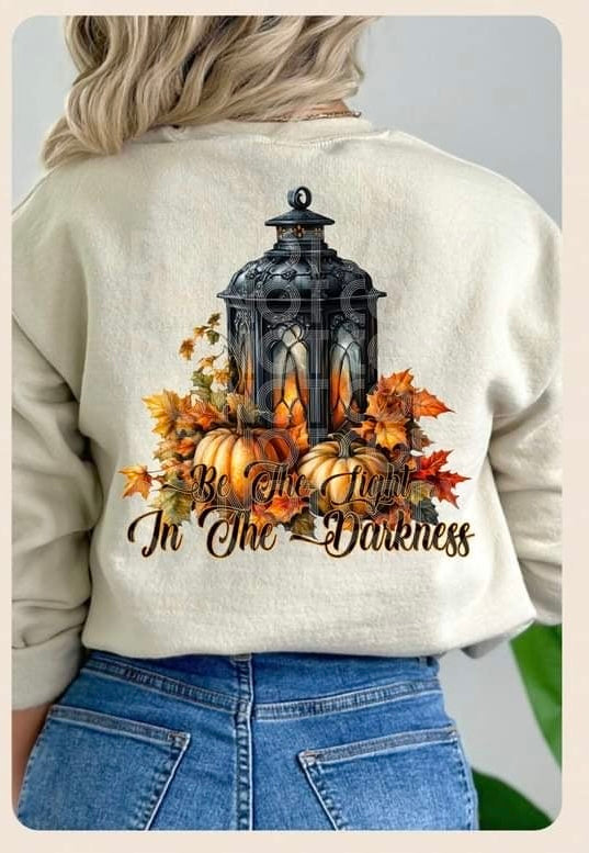 Be the light in the darkness spooky lantern (DD) 52807 DTF transfer