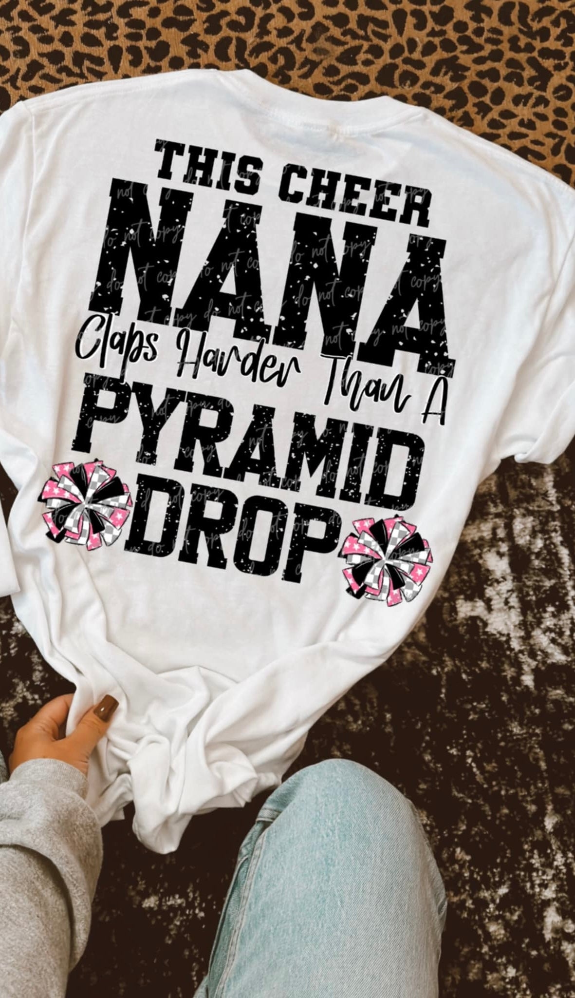 This cheer nana claps harder than a pyramid drop (VIRGO) 90623 DTF transfer