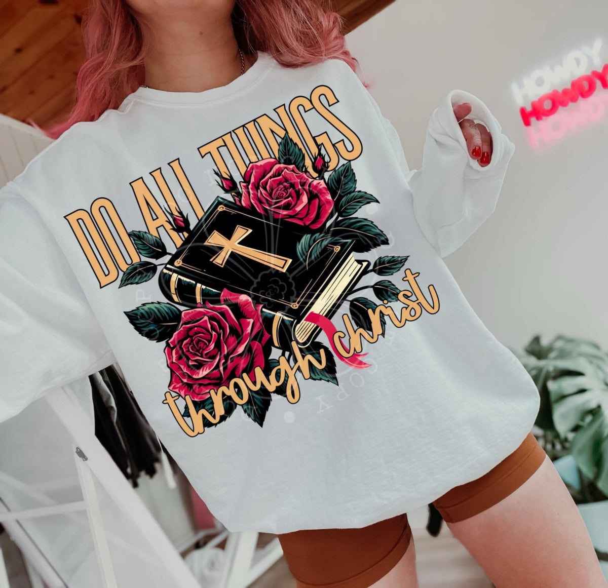 Do All Things Through Christ (lyttle) DTF transfer