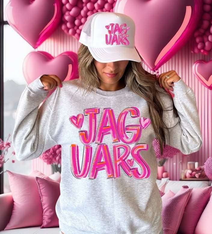 Jaguars pink brushstroke (S&G) 79634 DTF transfer