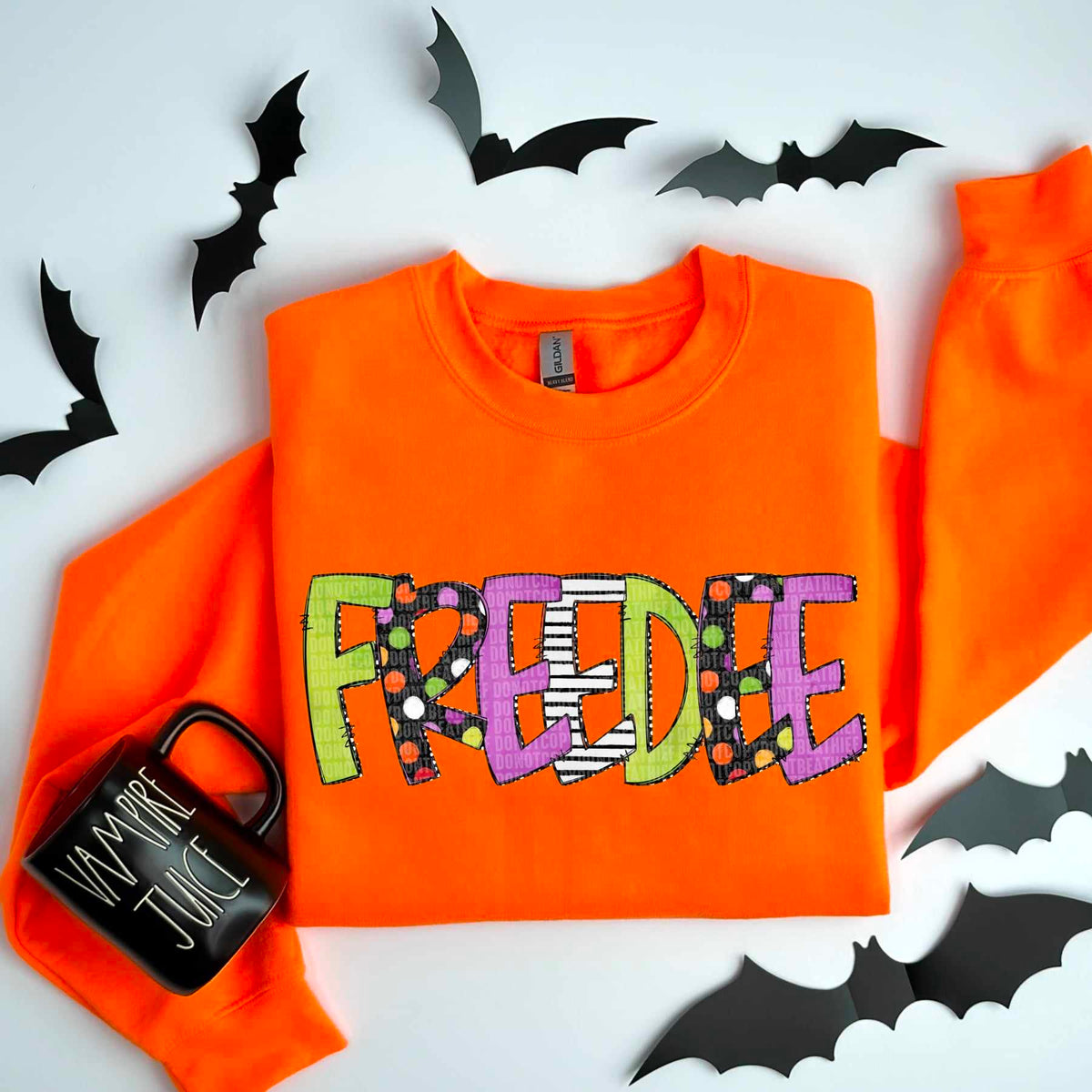 Freedee Halloween font 53365 DTF transfers