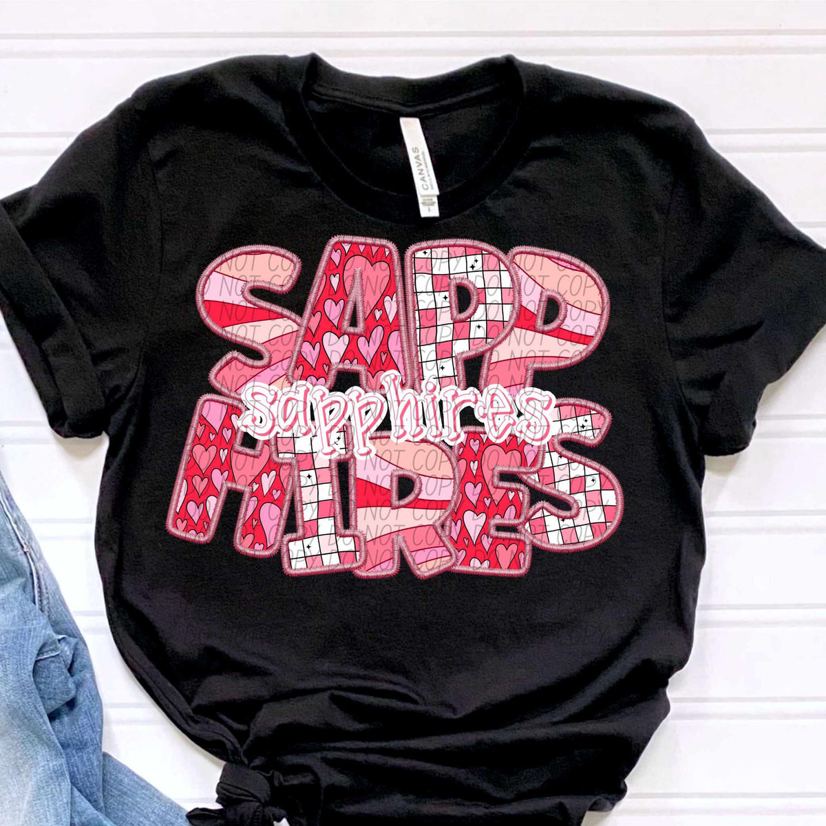 Sapphires pink groovy (CITY) 80542 DTF transfer