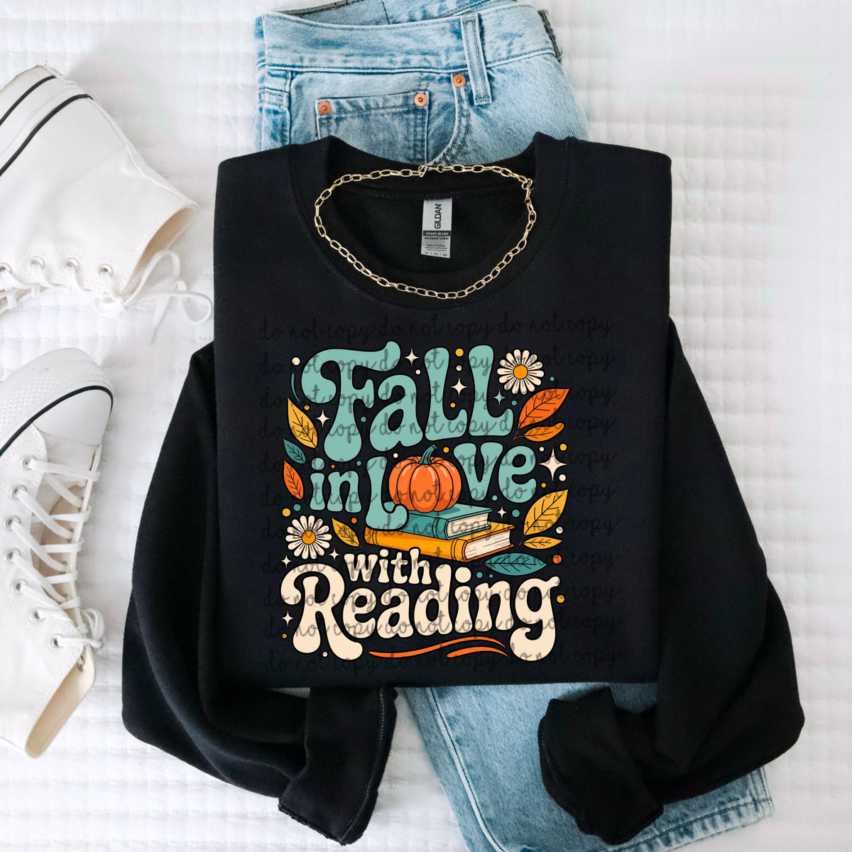 Fall In Love With Reading 117505 DTF transfer