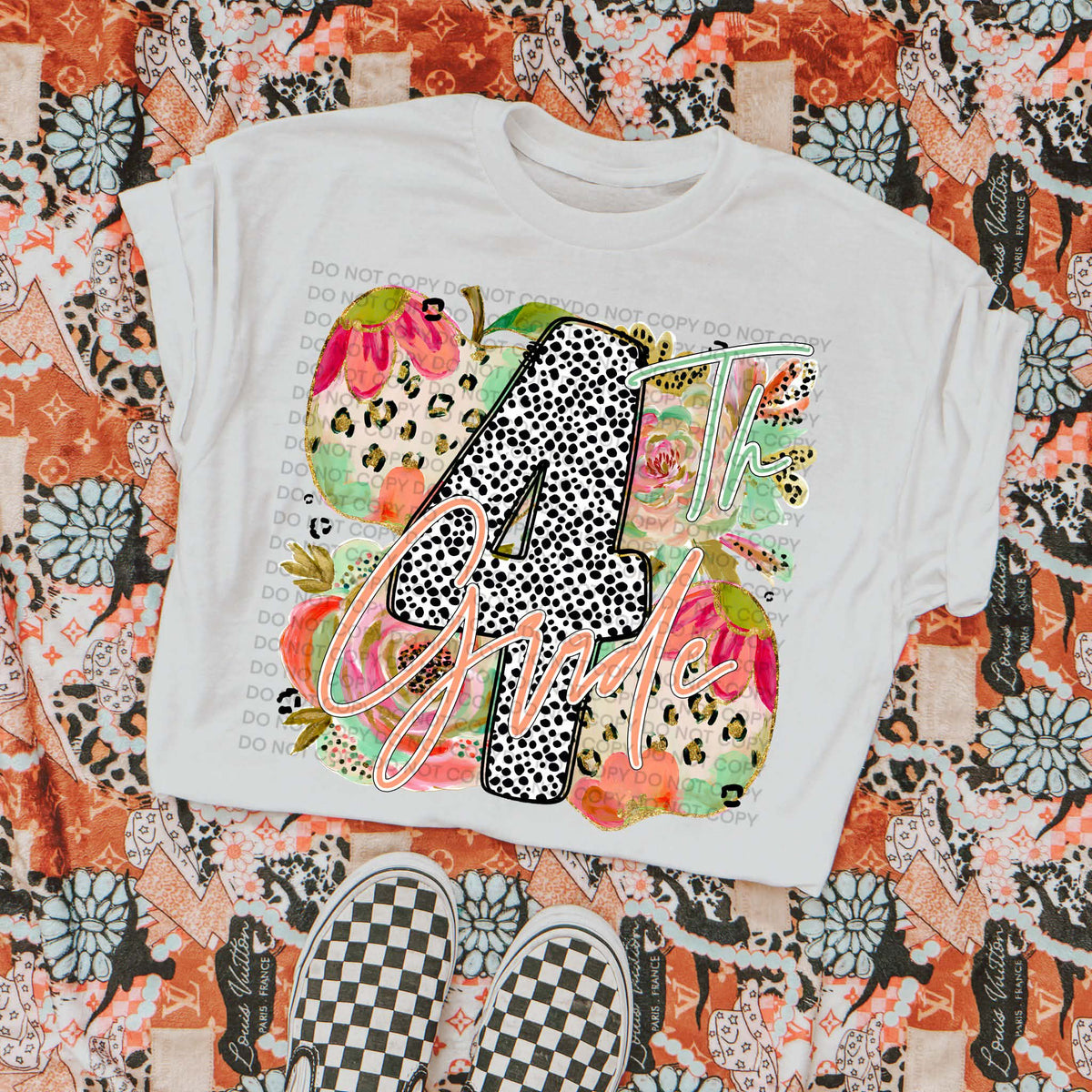 4th grade polka dots (Scg) DTF Transfer