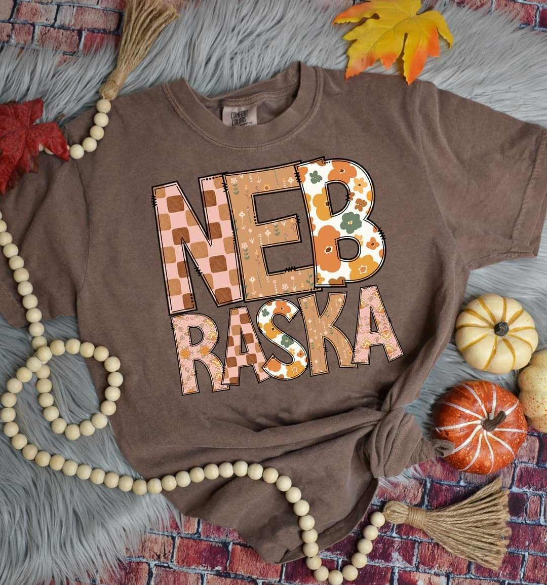 Nebraska fall boho states (S&G) 52720 DTF transfer