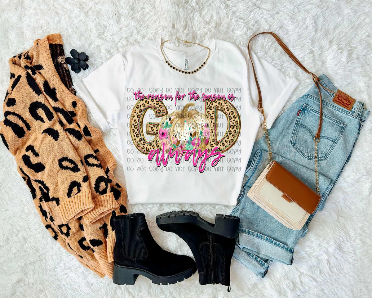 The Reason for The Season pumpkin SSD DTF Transfer