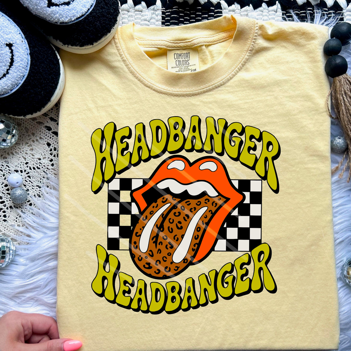 Headbanger Tongue (saved) 110467 DTF transfer