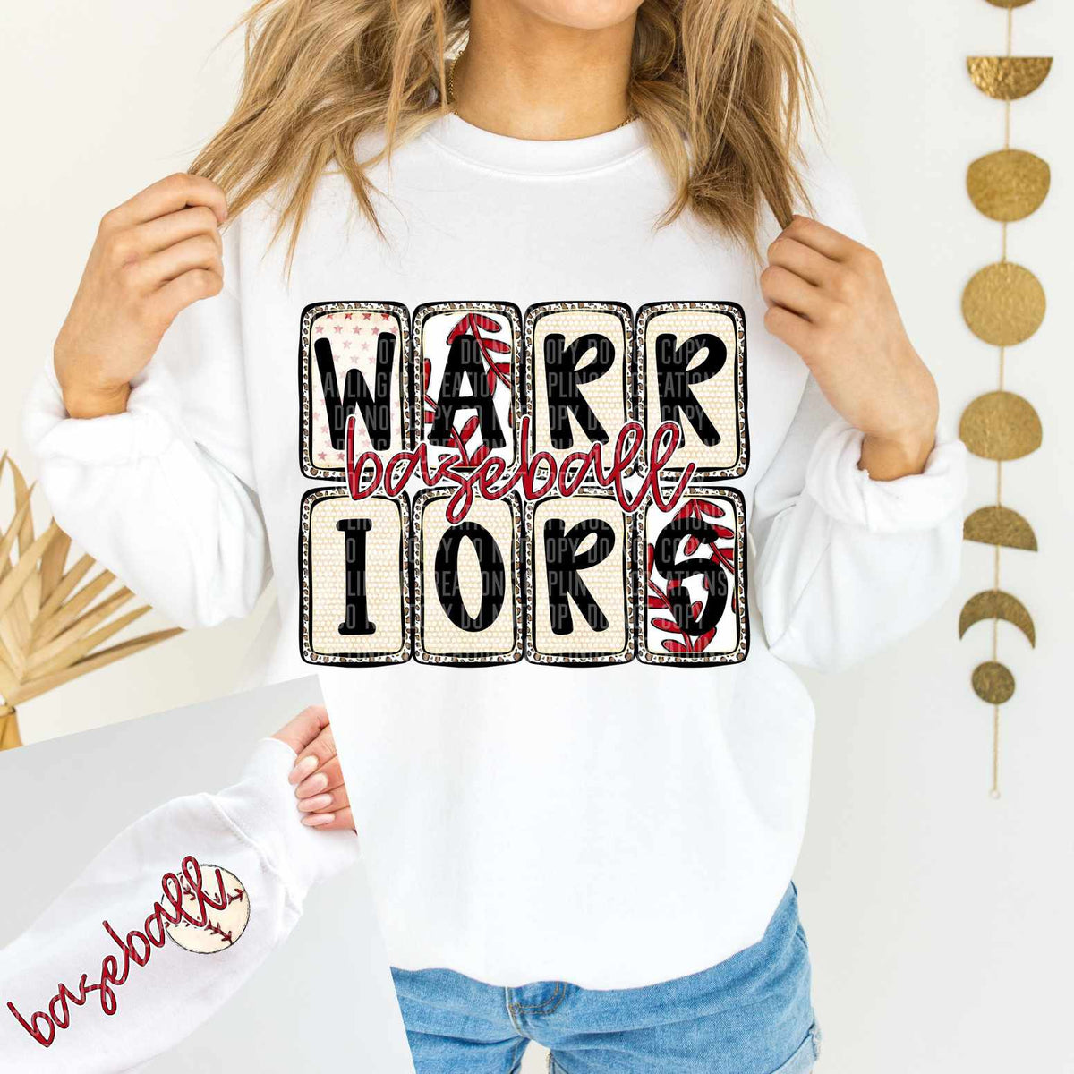 Warriors Baseball FRONT (caplinger) 82570 DTF transfer
