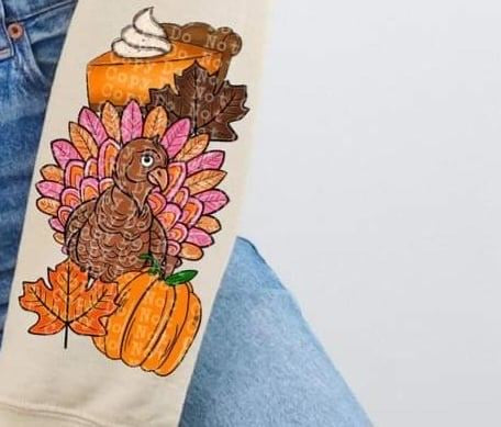 Thanksgiving sleeve (CSTAGE) 64648 DTF transfer