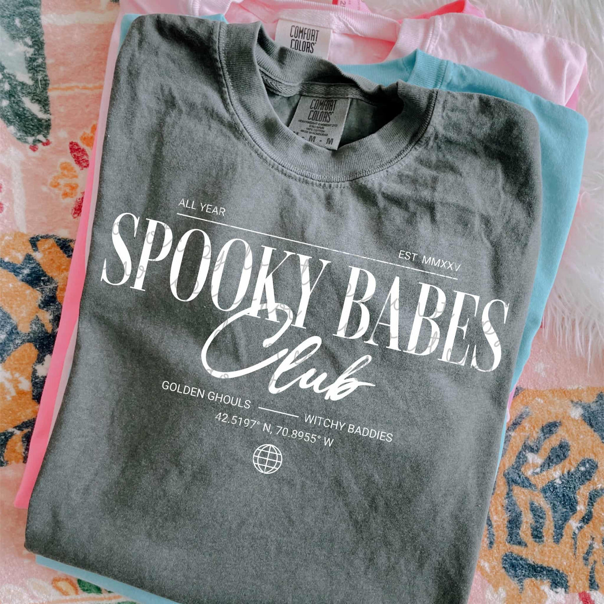 Spooky Babes club WHITE (MMD) DTF transfer