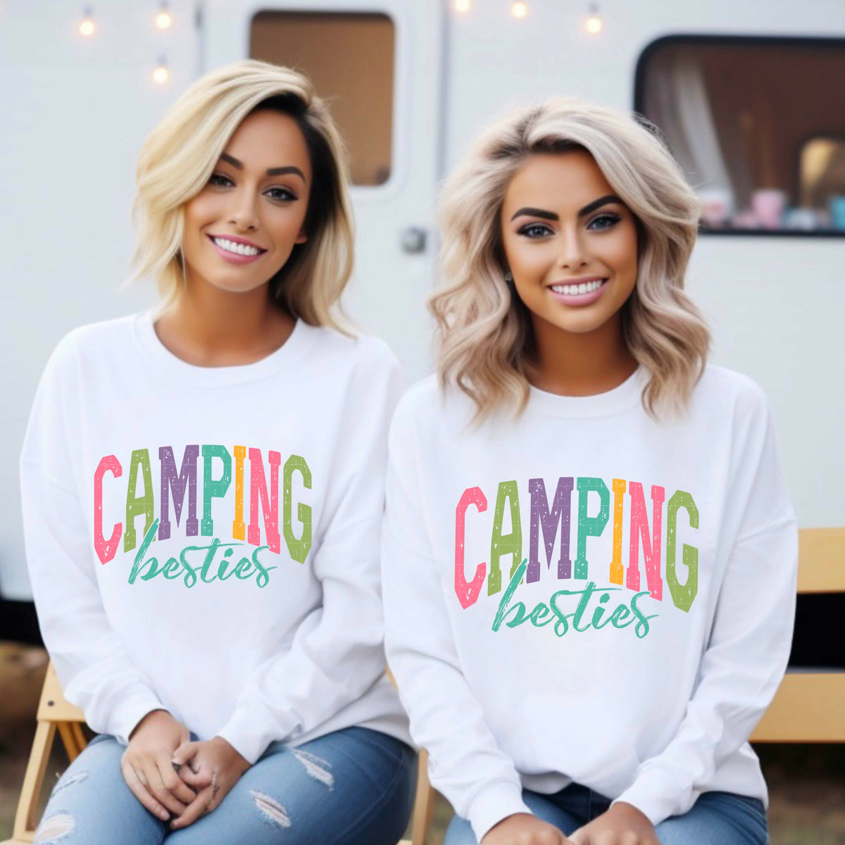 Camping bestie Sunday Special DTF transfer