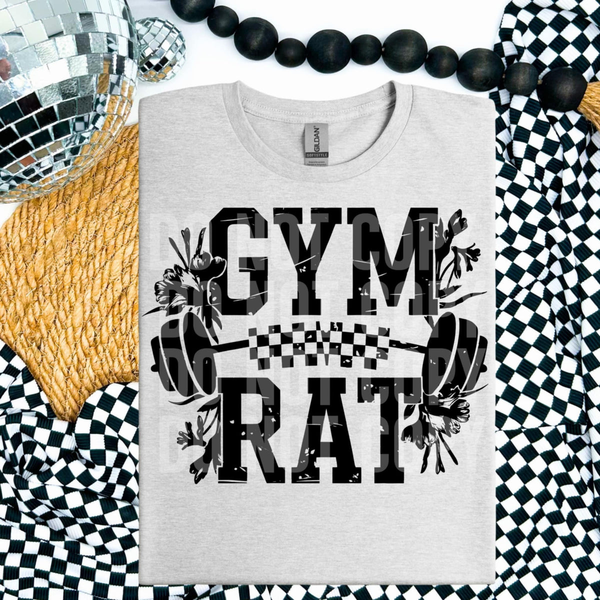 Gym rat barbell (SCG) 87983 DTF transfer
