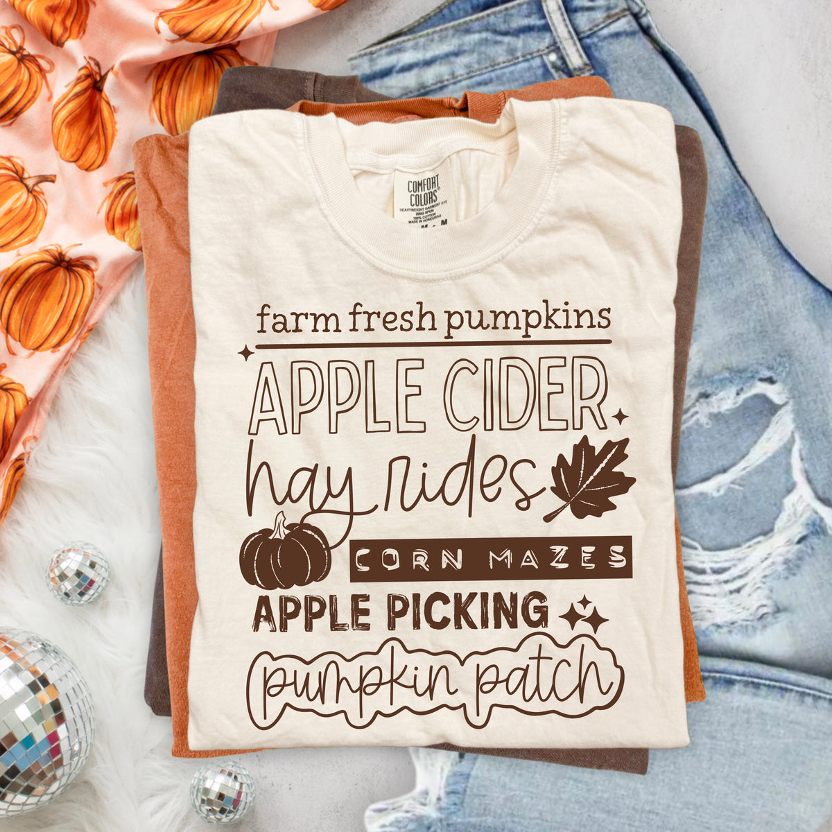 Pumpkin patch things (brown) (CSC) DTF Transfer