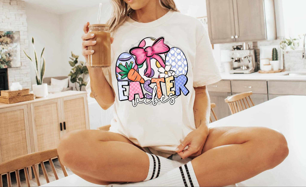 Easter vibes eggs 80853 DTF transfer