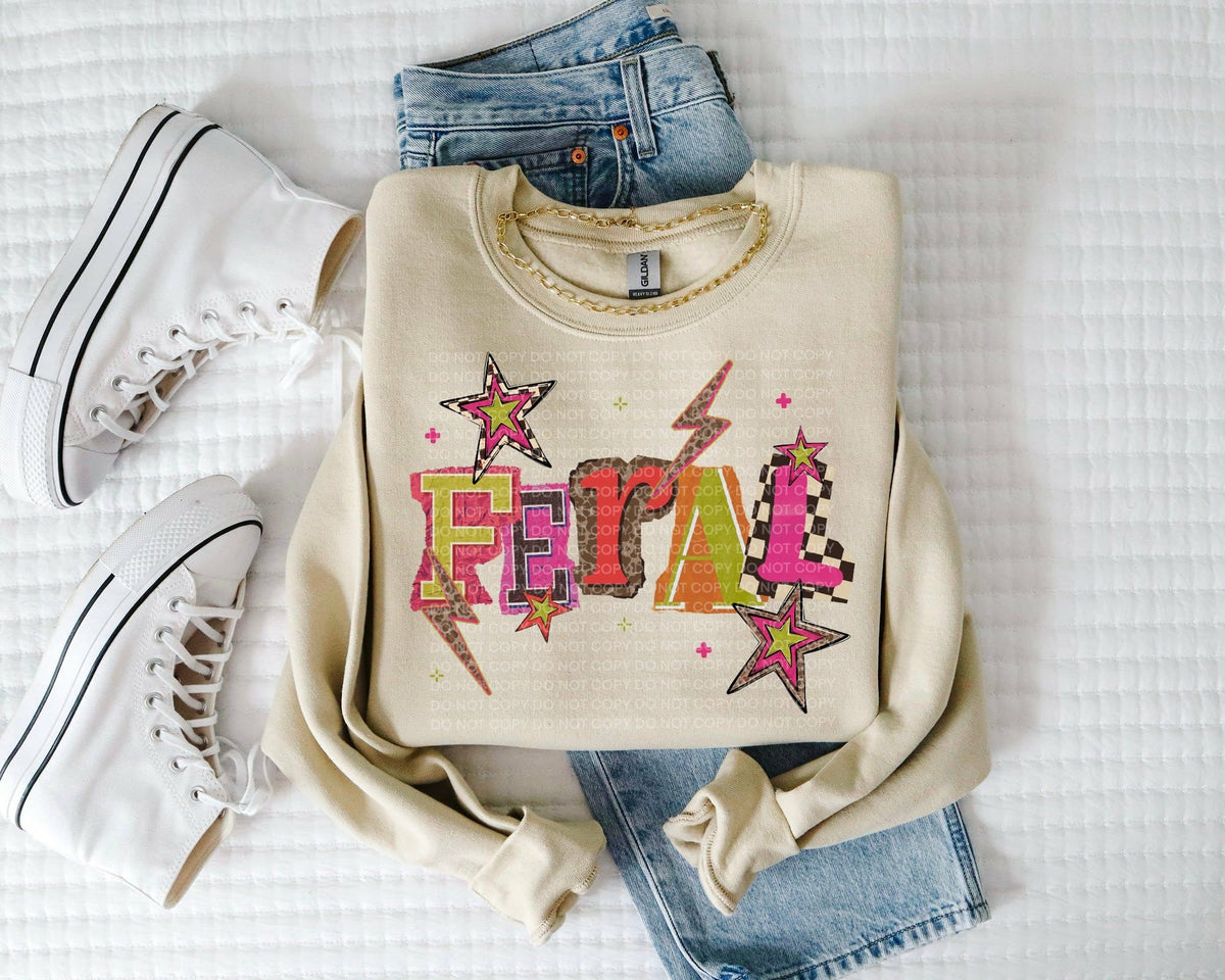 Feral magazine font (SCG) DTF Transfer