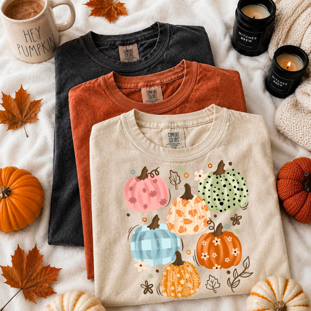 6 pumpkins collage (csc) DTF Transfer