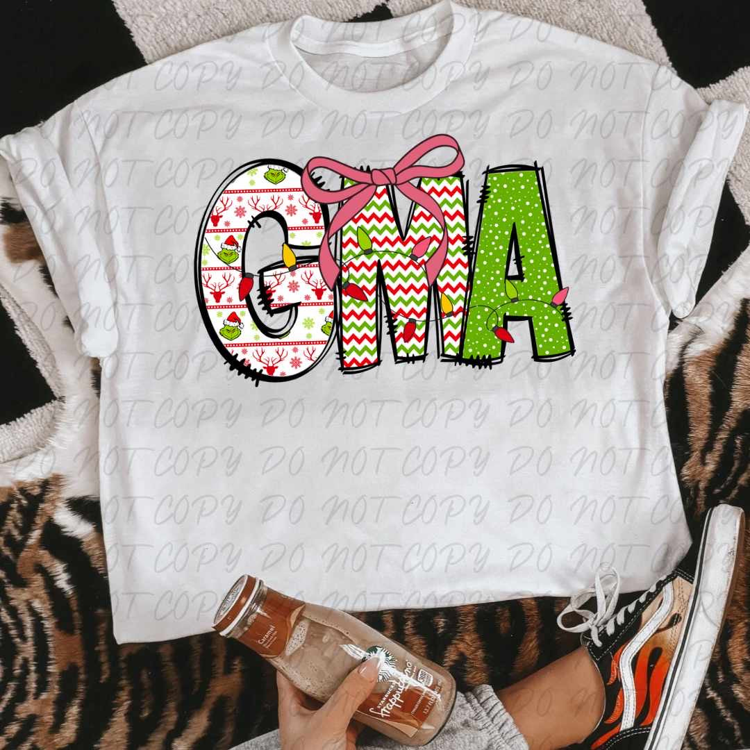 GMA light pink bow (VINTAGE) 64159 DTF transfer