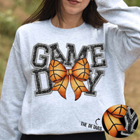 Game day basketball bow (TDD) 67978 DTF transfer