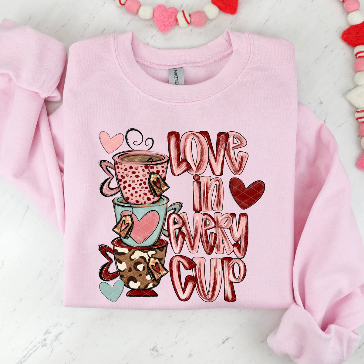 Love in every cup (SDD) DTF transfer