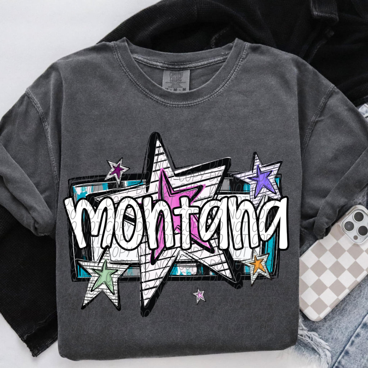Montana stars (CITY) 85406 DTF transfer
