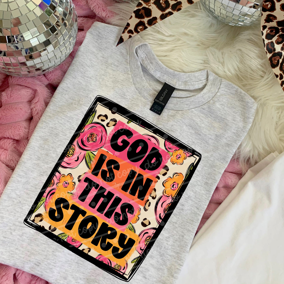 God is in this story black words (OHDD) DTF transfer