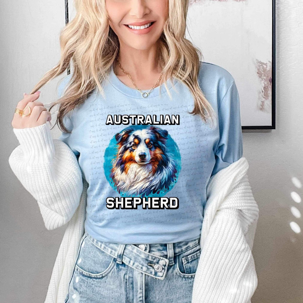 Australian Shepherd DTF transfer 13933