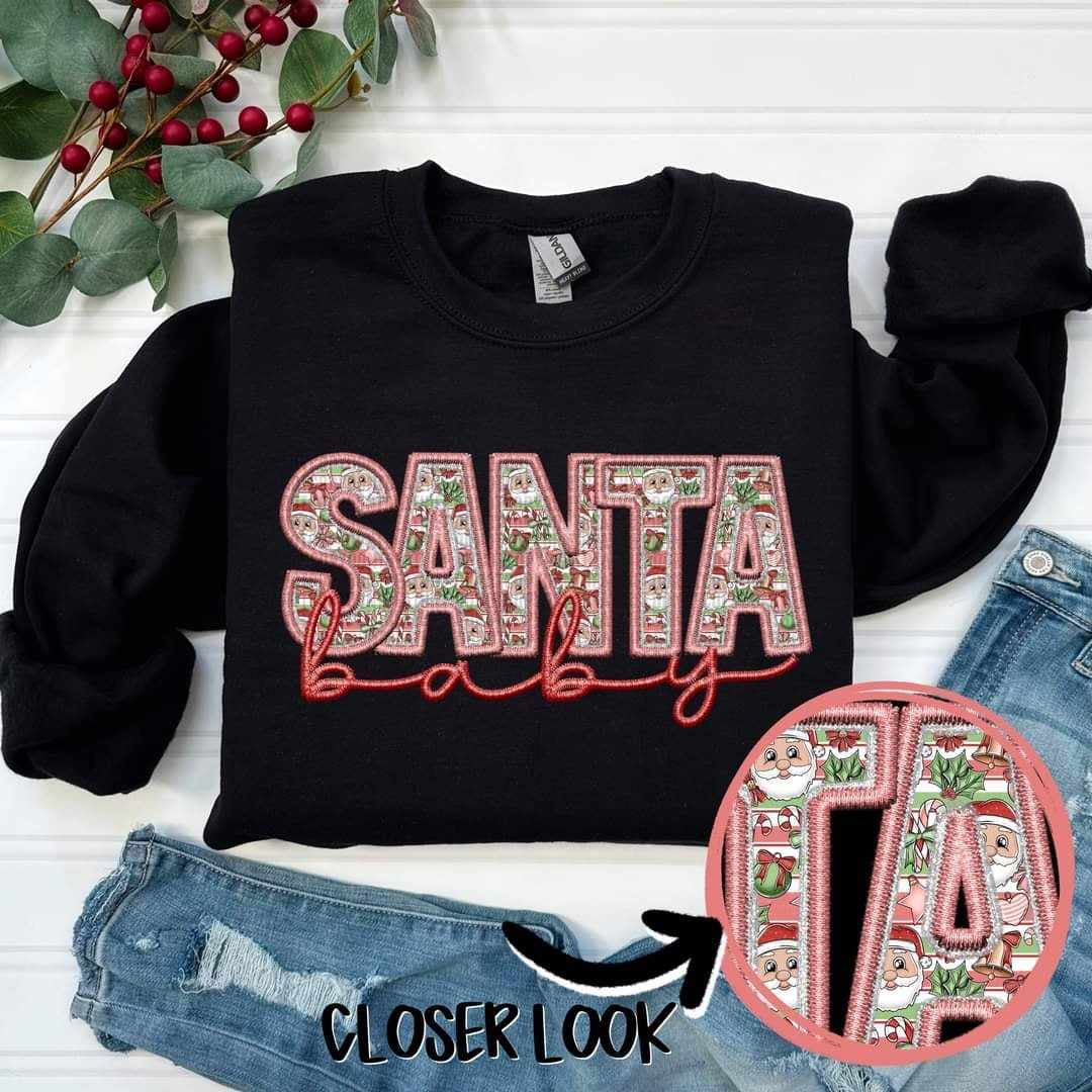 Santa baby light Santas 62234 DTF transfer