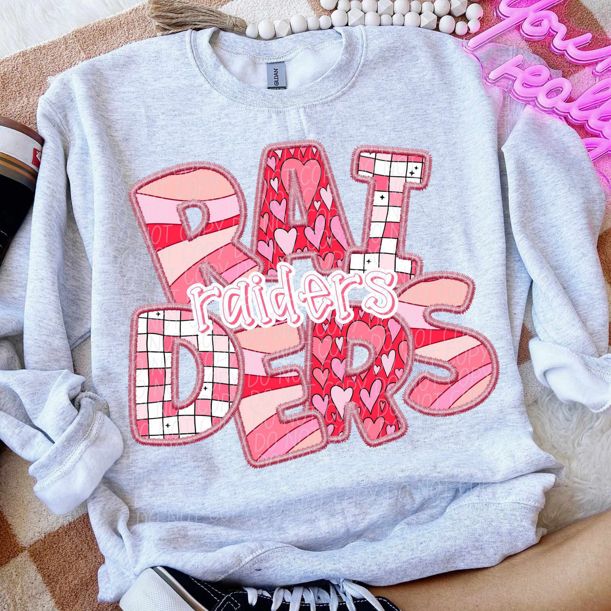Raiders pink groovy (CITY) 80540 DTF transfer