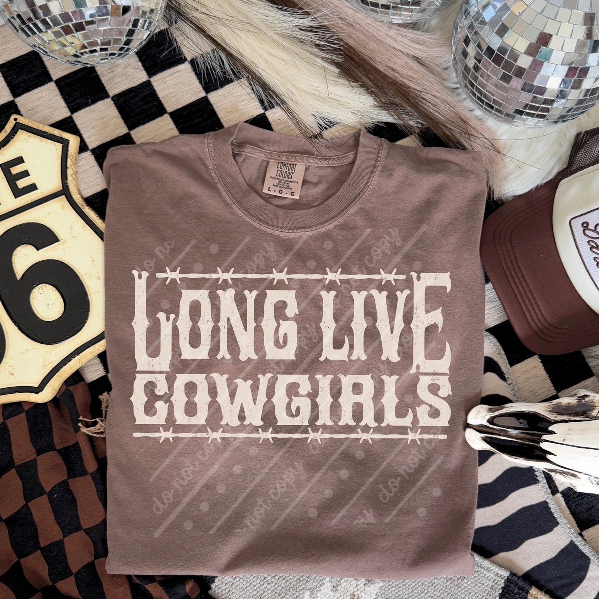 Long live cowgirls cream (scarlow) DTF Transfer