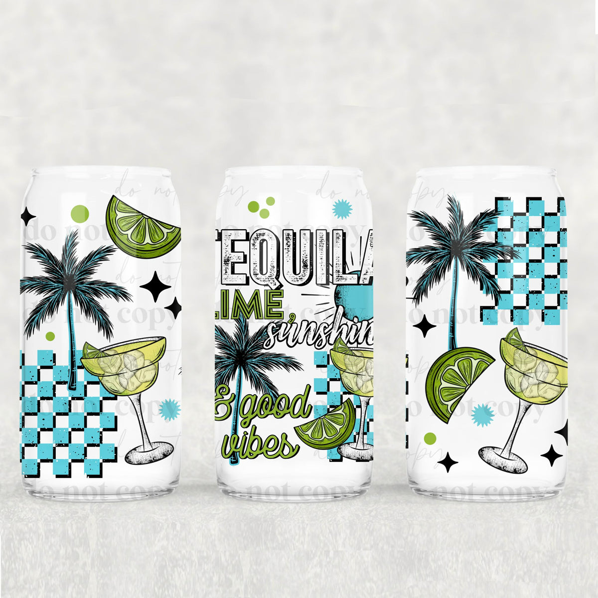 Tequila lime sunshine (CSC) UV DTF WRAP