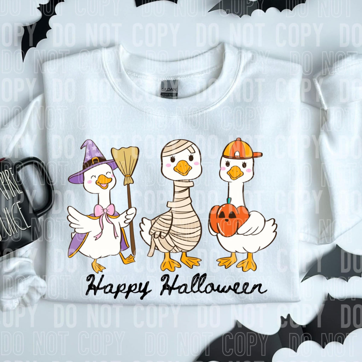 Happy Halloween Spooky Geese SBB DTF transfer