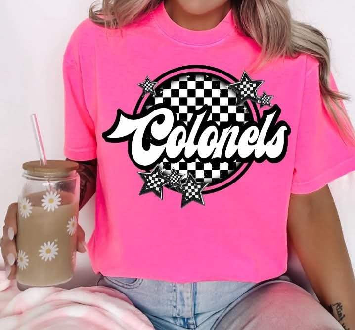 Colonels checkered circle (S&G) 82362 DTF transfer