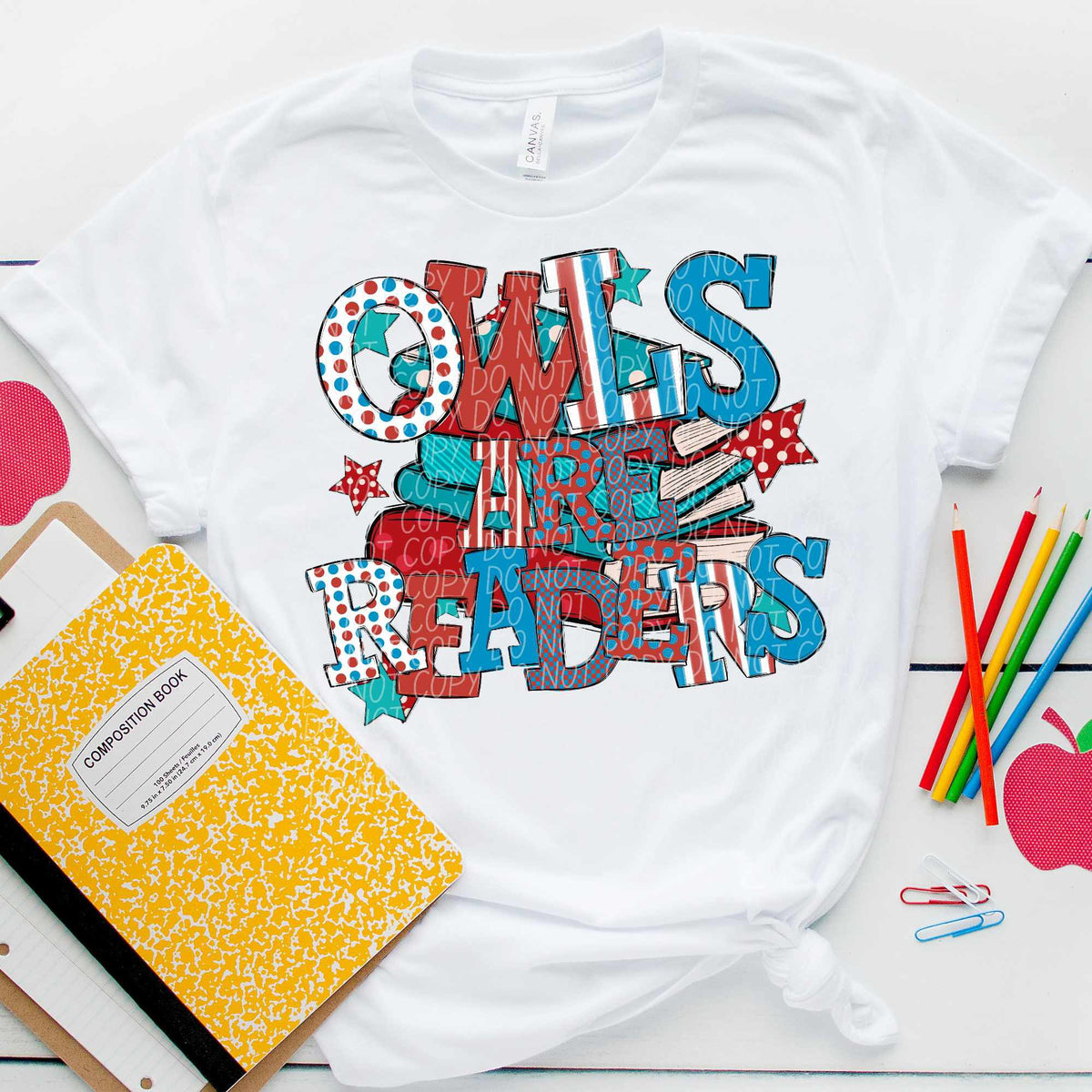 Owls are readers (CITY) 85044 DTF transfer