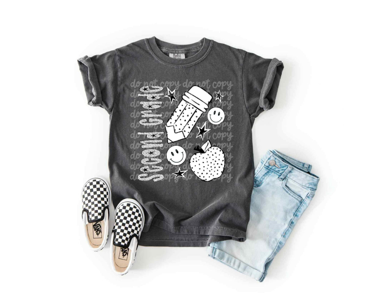 Second grade polka dot 106695 DTF transfer