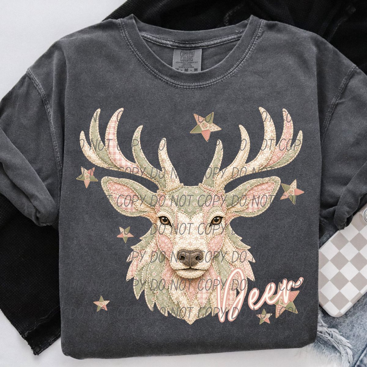 Deer meemaw mascot (City) DTF Transfer