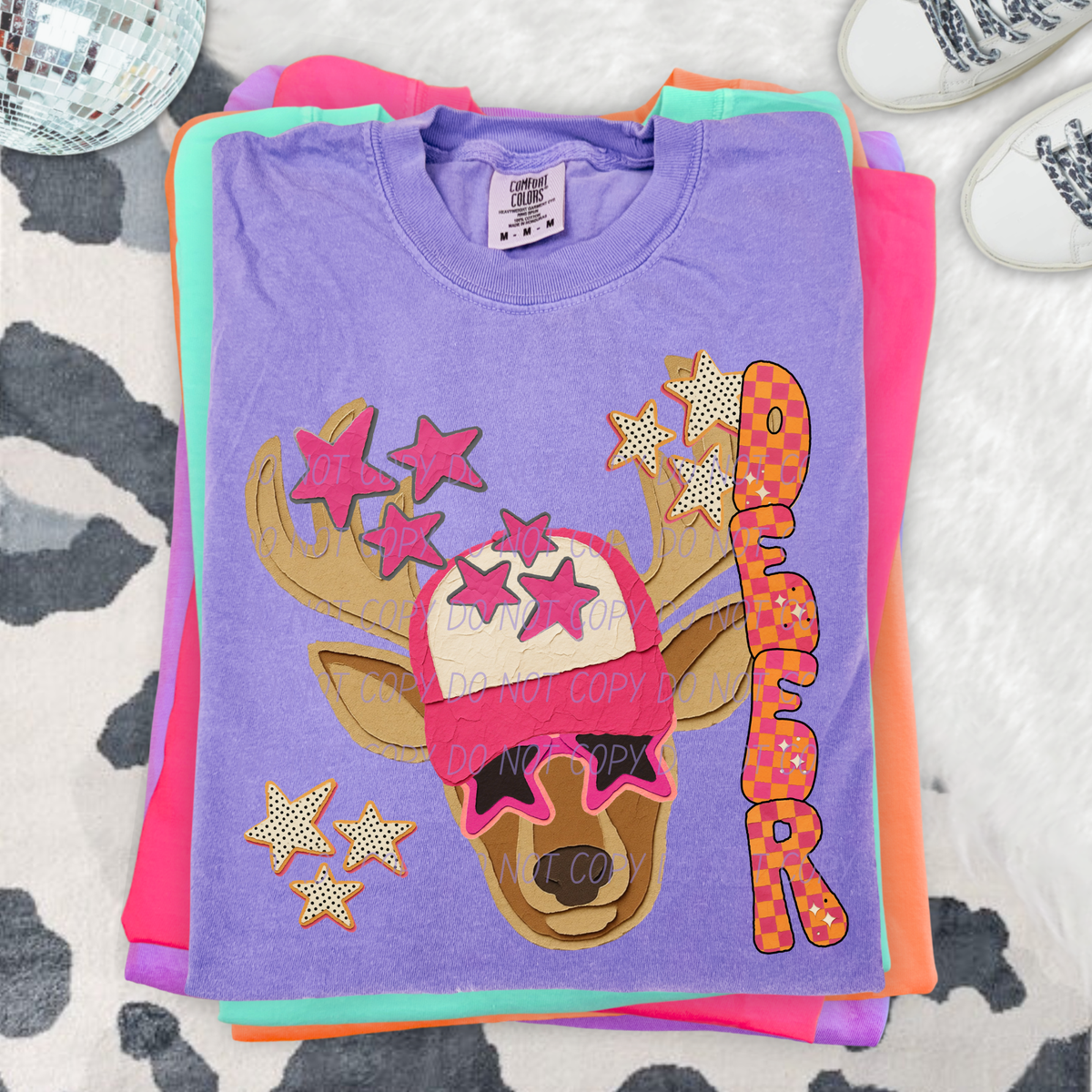 deer collage mascot (city) DTF Transfer