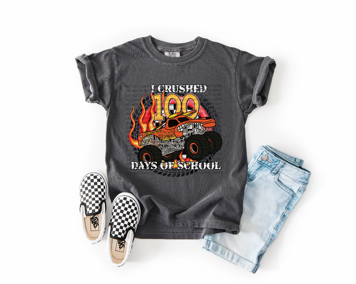100 days of school truck (Scg) DTF transfer