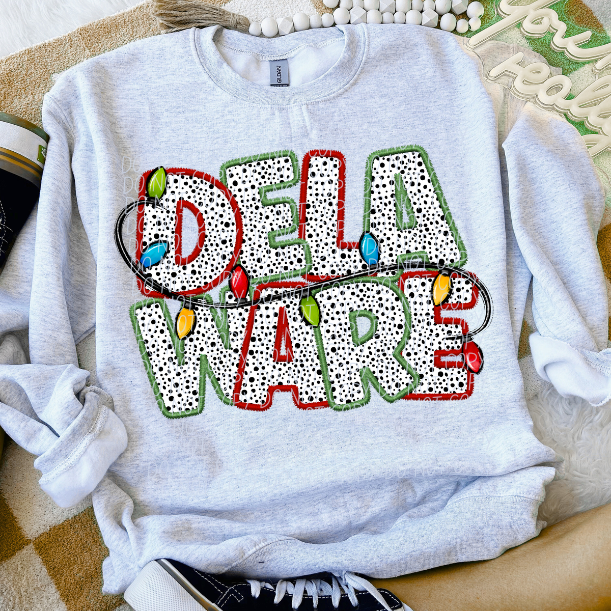 Delaware Christmas Lights (City) DTF Transfer