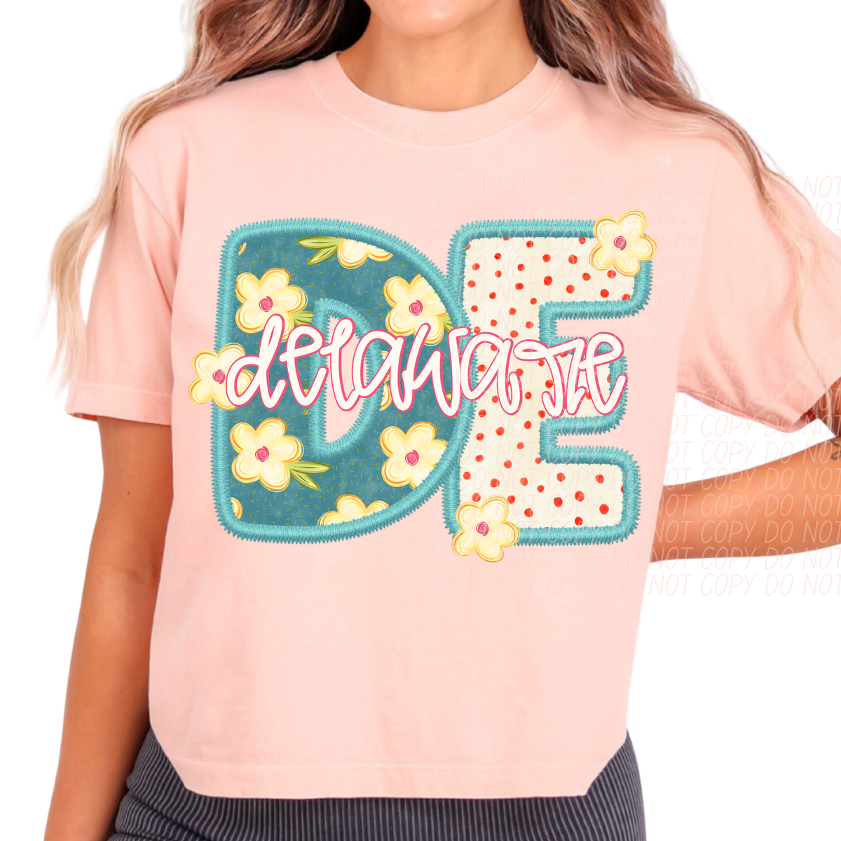 Delaware retro floral (City) DTF Transfer
