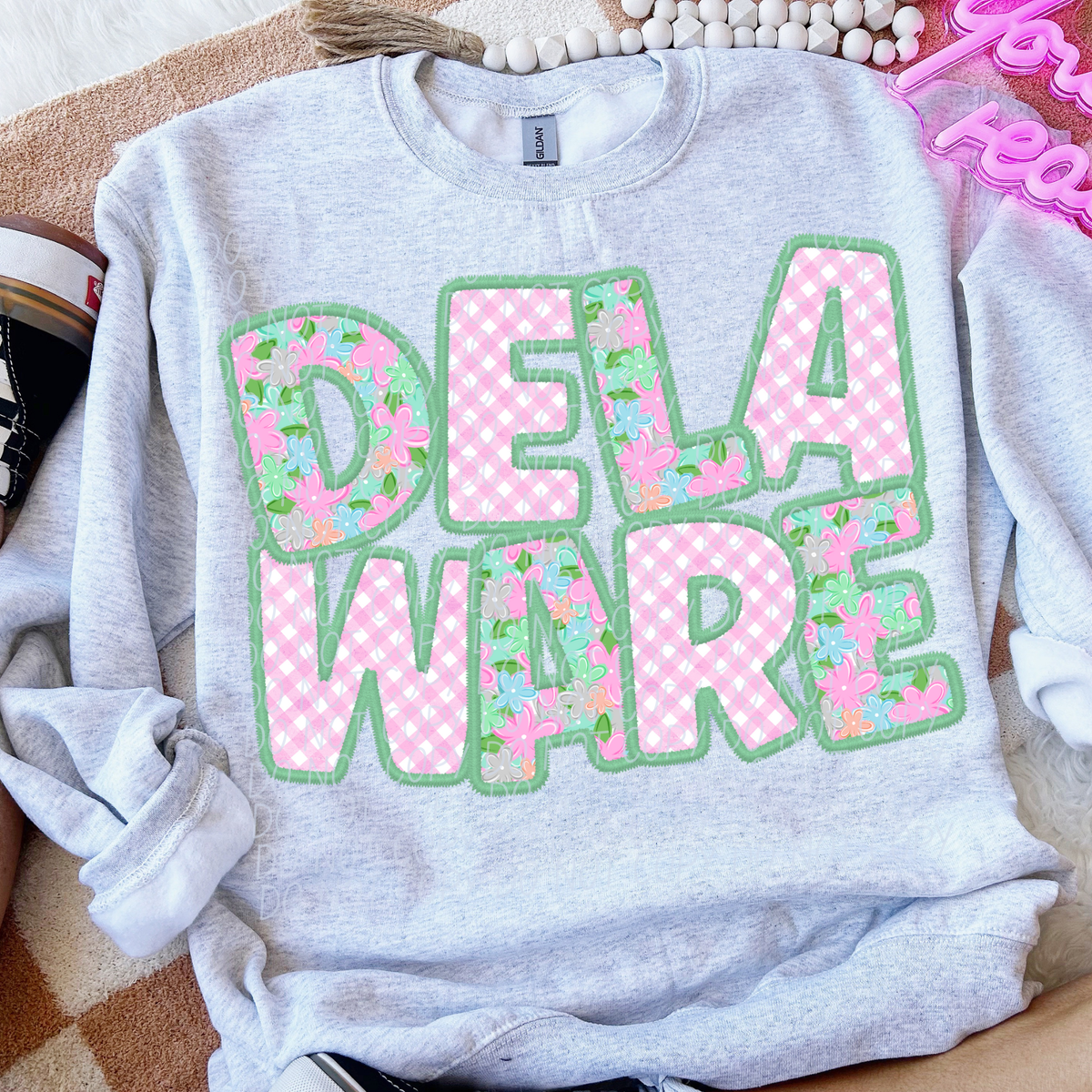 Spring floral state Delaware (City) DTF Transfer