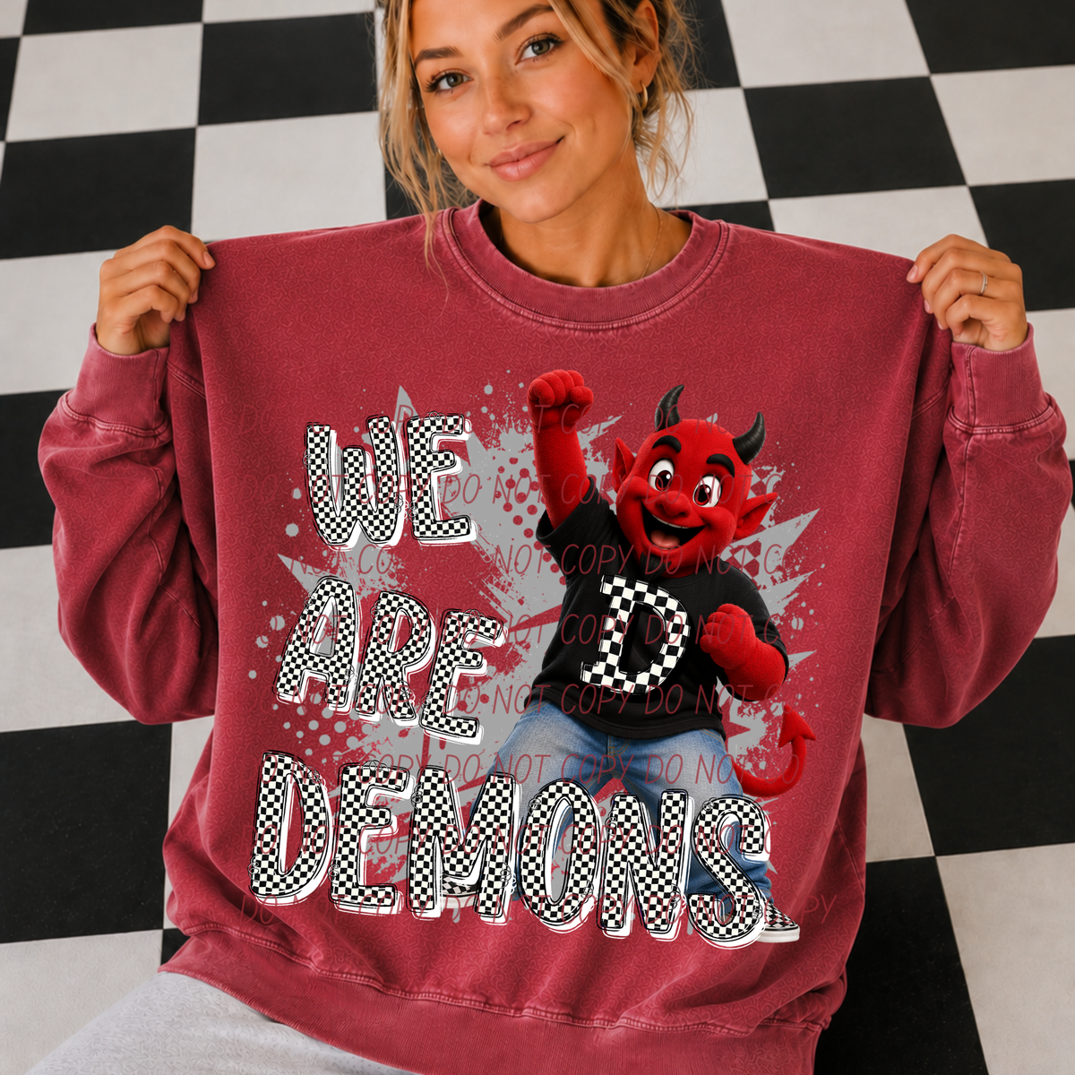 demons campus crew (city) DTF transfer