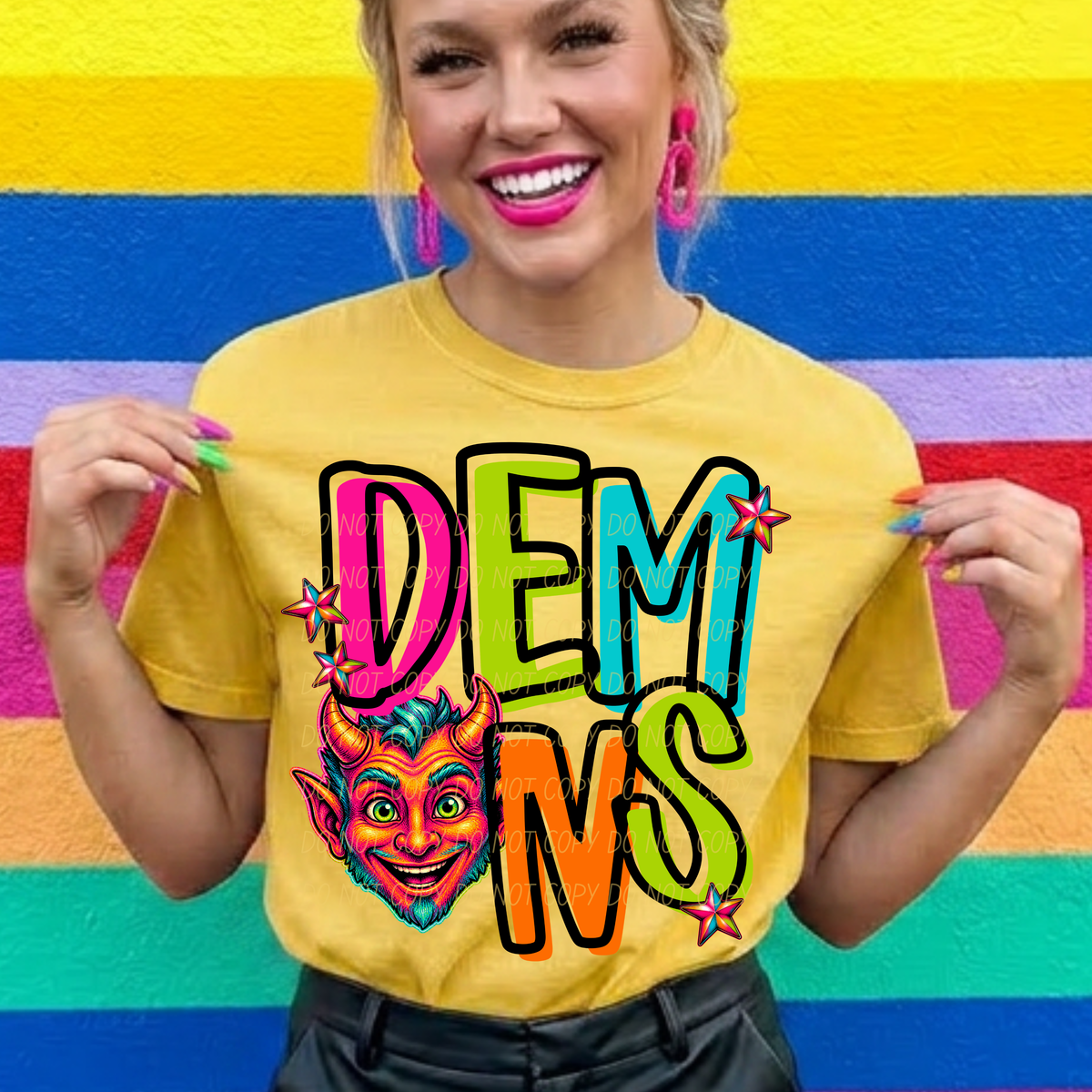 Demons Friday night neon (City) DTF Transfer