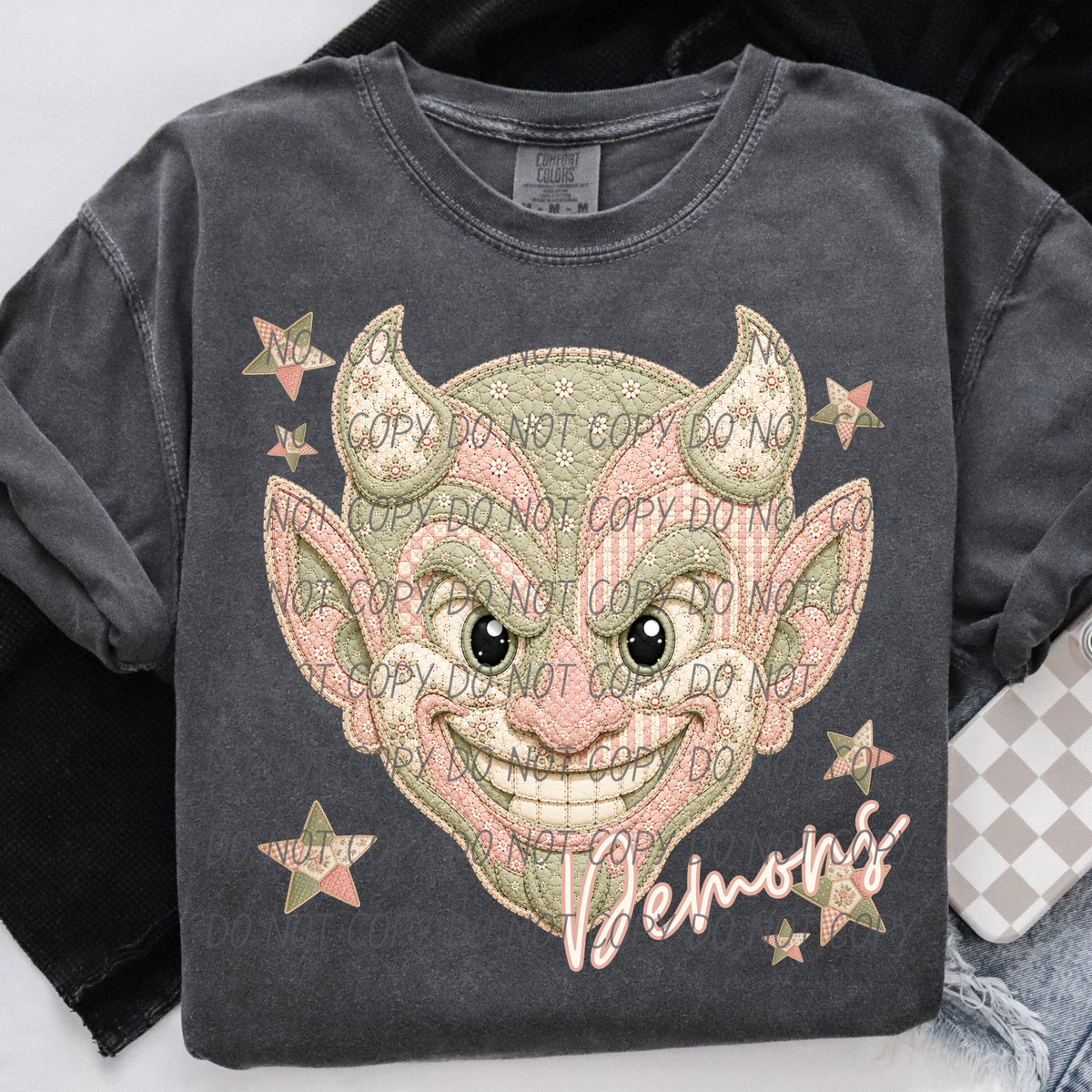 Demons meemaw mascot (City) DTF Transfer