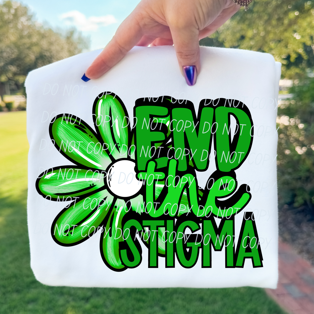 End the stigma-flower (CITY) DTF Transfer