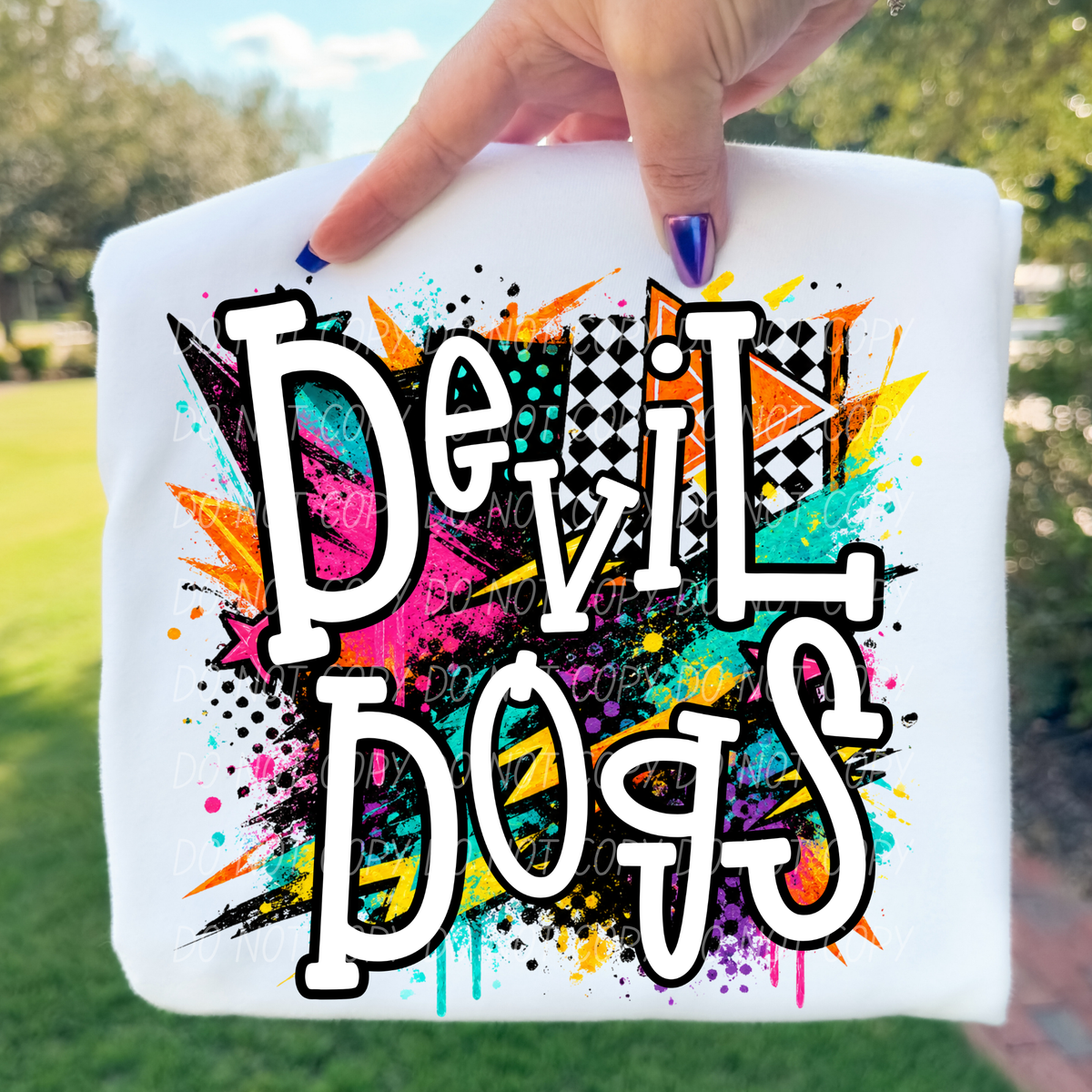 Devil dogs totally tubular (City) DTF Transfer