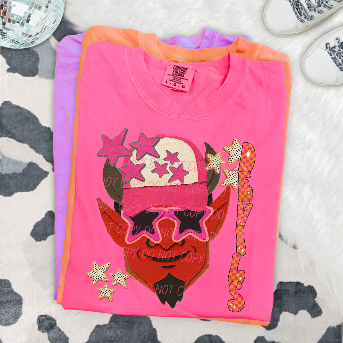 Devils pink stars (City) DTF Transfer