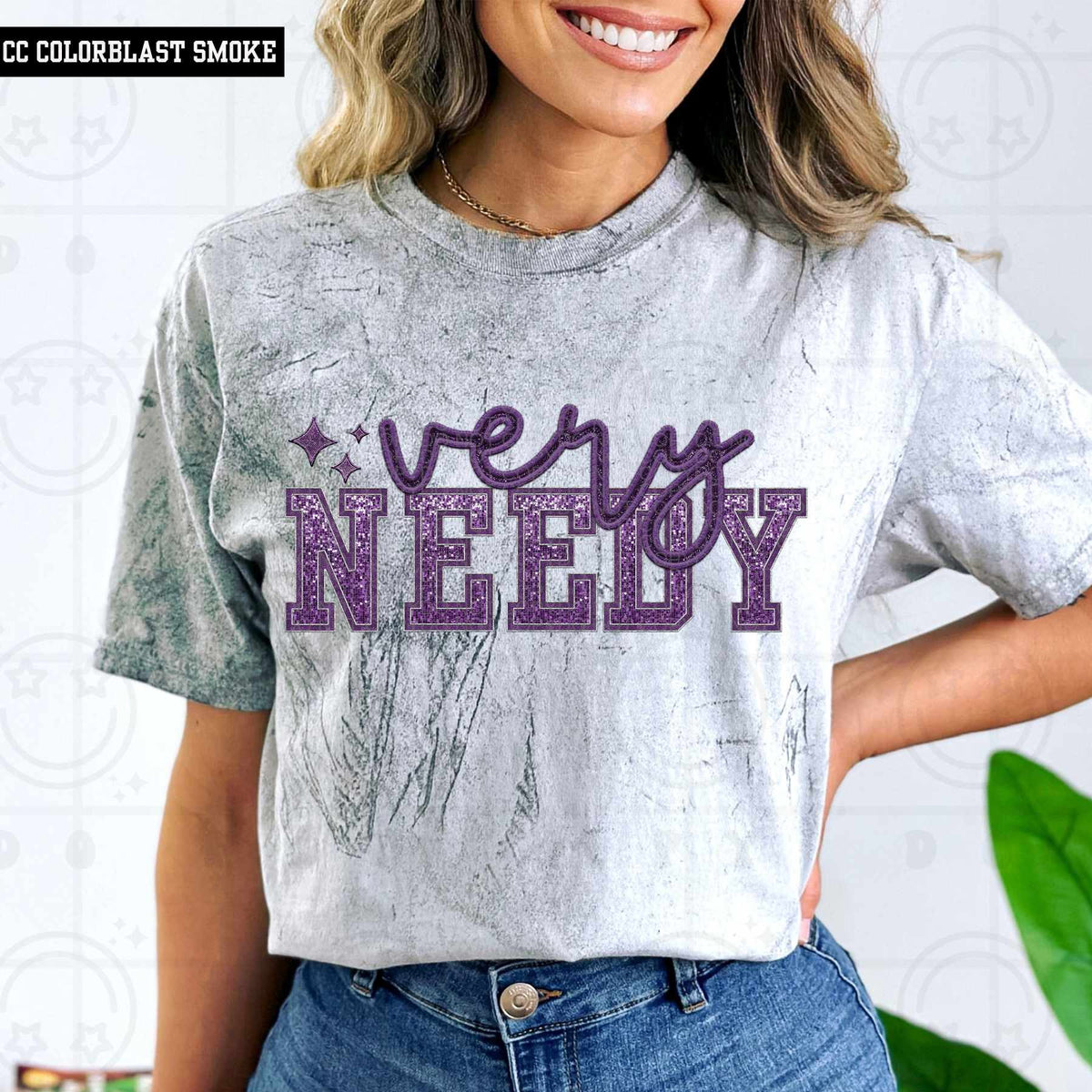 Very needy purple (HW) 79386 DTF transfer