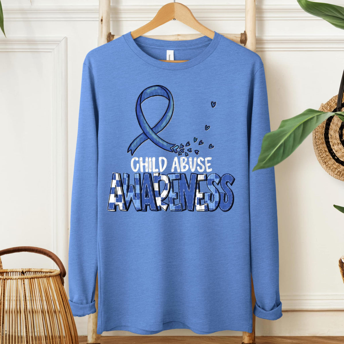 Child abuse awareness WHITE FONT (SDD) 107713 DTF transfer